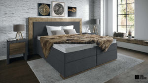Boxspring Owen stof Mine 66 Graphite